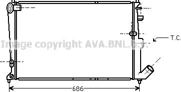 Prasco CN2090 - Radiator, engine cooling autospares.lv