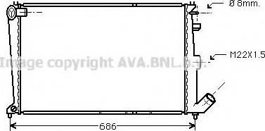 Prasco CN2066 - Radiator, engine cooling autospares.lv