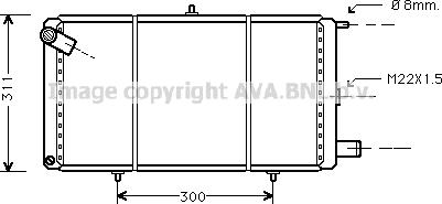 Prasco CN2007 - Radiator, engine cooling autospares.lv