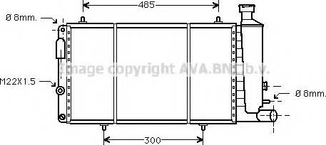 Prasco CN2034 - Radiator, engine cooling autospares.lv