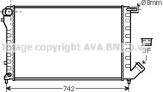 Prasco CN2195 - Radiator, engine cooling autospares.lv