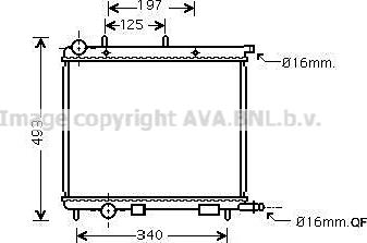 Prasco CN2188 - Radiator, engine cooling autospares.lv