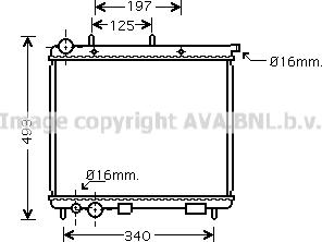 Prasco CN2187 - Radiator, engine cooling autospares.lv