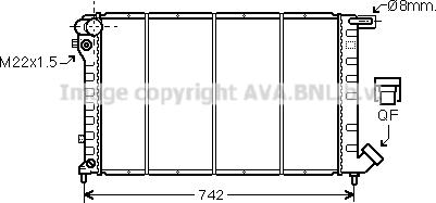 Prasco CN2138 - Radiator, engine cooling autospares.lv