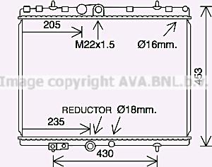 Prasco CN2312 - Radiator, engine cooling autospares.lv