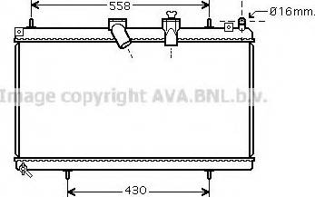 Prasco CN2229 - Radiator, engine cooling autospares.lv