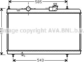 Prasco CNA2228 - Radiator, engine cooling autospares.lv