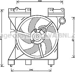 Prasco CN7547 - Fan, radiator autospares.lv