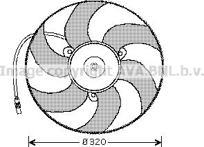 Prasco CN7519 - Fan, radiator autospares.lv