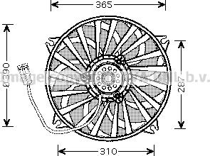 Prasco CN7533 - Fan, radiator autospares.lv