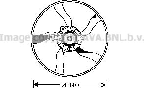 Prasco CN7532 - Fan, radiator autospares.lv