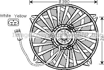 Prasco CN7526 - Fan, radiator autospares.lv