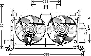 Prasco CN7521 - Fan, radiator autospares.lv