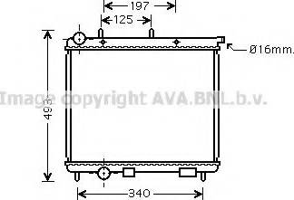 Prasco CNA2190 - Radiator, engine cooling autospares.lv