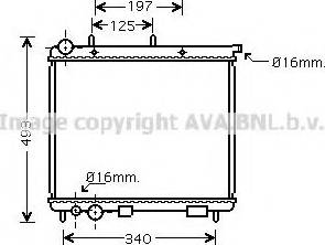 Prasco CNA2187 - Radiator, engine cooling autospares.lv