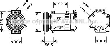 Prasco CNAK242 - Compressor, air conditioning autospares.lv