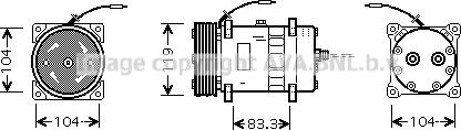 Prasco CNK176 - Compressor, air conditioning autospares.lv