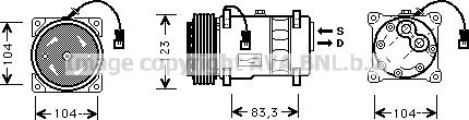 Prasco CNK177 - Compressor, air conditioning autospares.lv