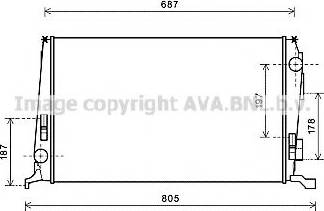 Prasco DA2005 - Radiator, engine cooling autospares.lv