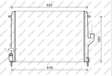 Prasco DA220R006 - Radiator, engine cooling autospares.lv