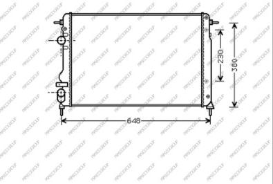 Prasco DA220R003 - Radiator, engine cooling autospares.lv