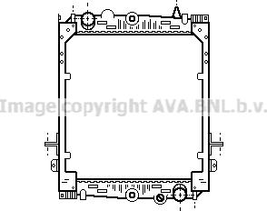 Prasco DF2052 - Radiator, engine cooling autospares.lv