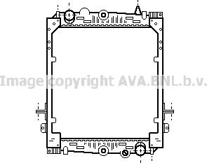 Prasco DF2023 - Radiator, engine cooling autospares.lv