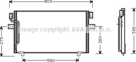 Prasco DN5186 - Condenser, air conditioning autospares.lv