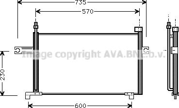 Prasco DN5194 - Condenser, air conditioning autospares.lv