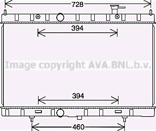 Prasco DN2453 - Radiator, engine cooling autospares.lv