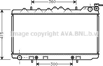 Prasco DN2097 - Radiator, engine cooling autospares.lv