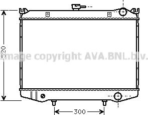 Prasco DN2064 - Radiator, engine cooling autospares.lv