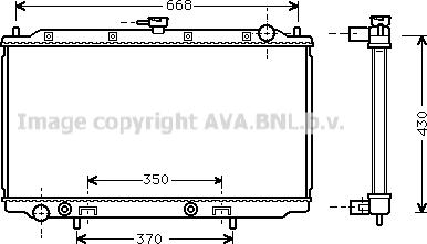 Prasco DN2196 - Radiator, engine cooling autospares.lv