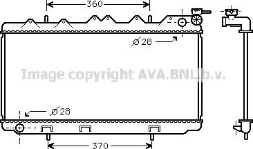 Prasco DN2116 - Radiator, engine cooling autospares.lv