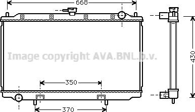 Prasco DN2181 - Radiator, engine cooling autospares.lv