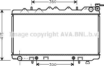 Prasco DN2137 - Radiator, engine cooling autospares.lv