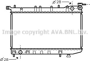 Prasco DN2123 - Radiator, engine cooling autospares.lv