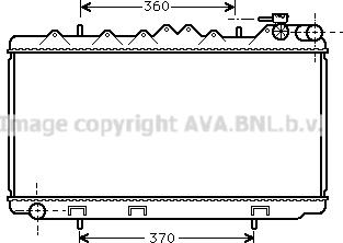 Prasco DN2122 - Radiator, engine cooling autospares.lv