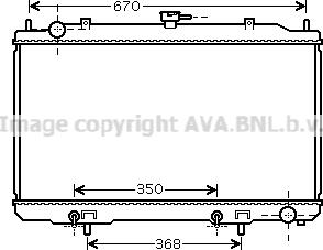 Prasco DN2320 - Radiator, engine cooling autospares.lv