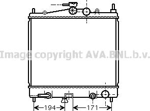 Prasco DN2248 - Radiator, engine cooling autospares.lv