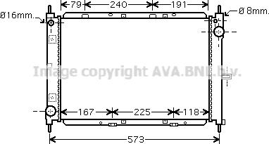 Prasco DN2260 - Radiator, engine cooling autospares.lv