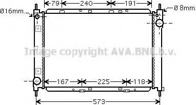 Prasco DN2261 - Radiator, engine cooling autospares.lv