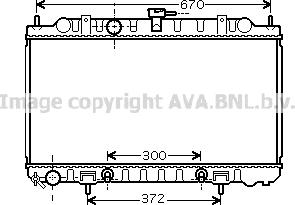 Prasco DN2289 - Radiator, engine cooling autospares.lv