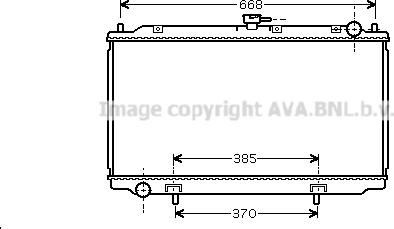 Prasco DN2220 - Radiator, engine cooling autospares.lv