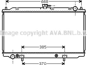 Prasco DN2222 - Radiator, engine cooling autospares.lv