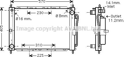 Prasco DNM369 - Cooler Module autospares.lv