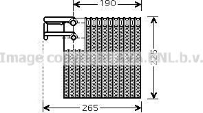 Prasco DNV257 - Evaporator, air conditioning autospares.lv