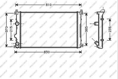 Prasco DS960R002 - Radiator, engine cooling autospares.lv