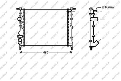 Prasco DS917R004 - Radiator, engine cooling autospares.lv