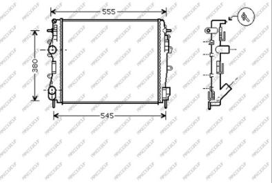 Prasco DS917R011 - Radiator, engine cooling autospares.lv